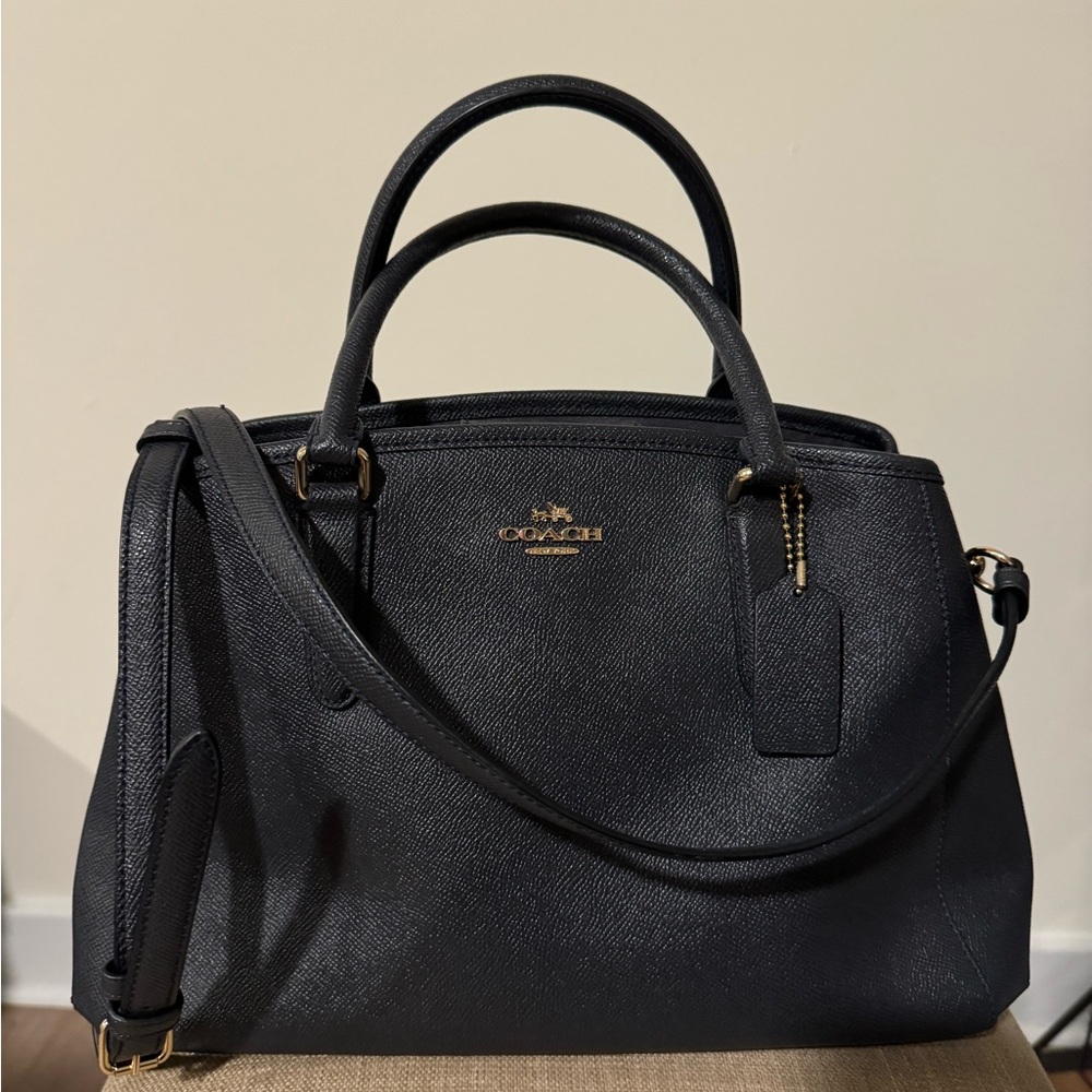 Coach Blue Purse w/cross body strap